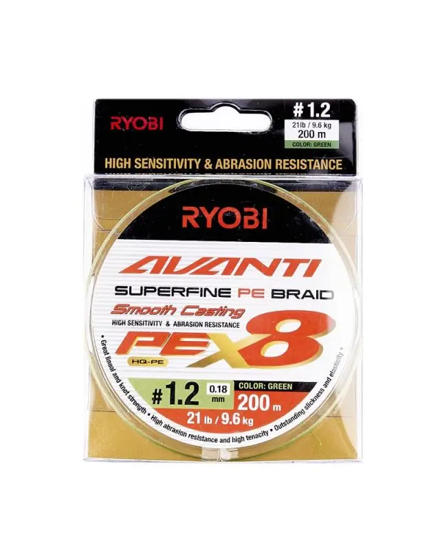 Шнур Ryobi Avanti X8 GR 200m PE1.2