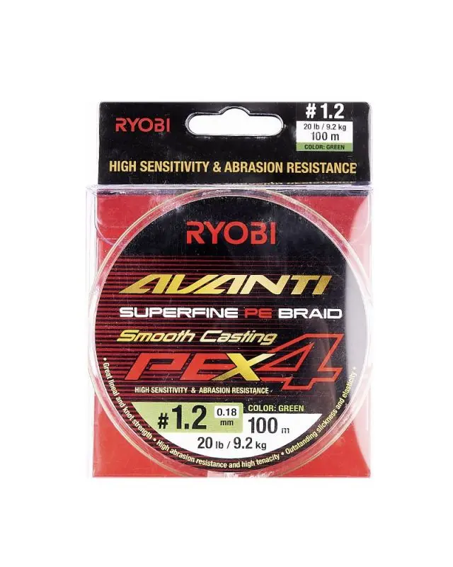 Шнур Ryobi Avanti X4 GR 100m PE1.2
