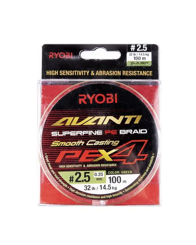 Шнур Ryobi Avanti X4 GR 100m PE2.5