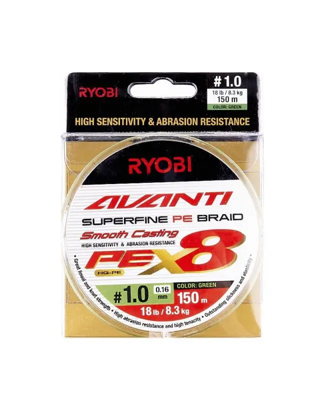 Шнур Ryobi Avanti X8 GR 150m PE1.0