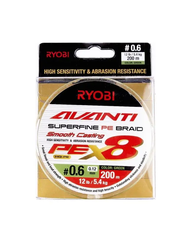 Шнур Ryobi Avanti X8 GR 200m PE0.6