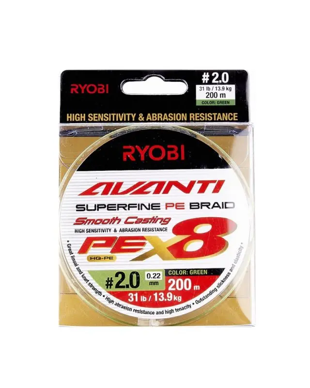Шнур Ryobi Avanti X8 GR 200m PE2.0