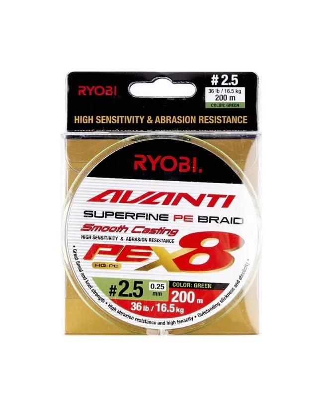 Шнур Ryobi Avanti X8 GR 200m PE2.5