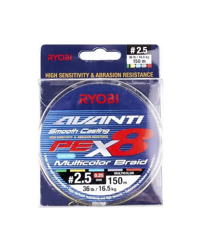 Шнур Ryobi Avanti X8 MC 150m PE2.5